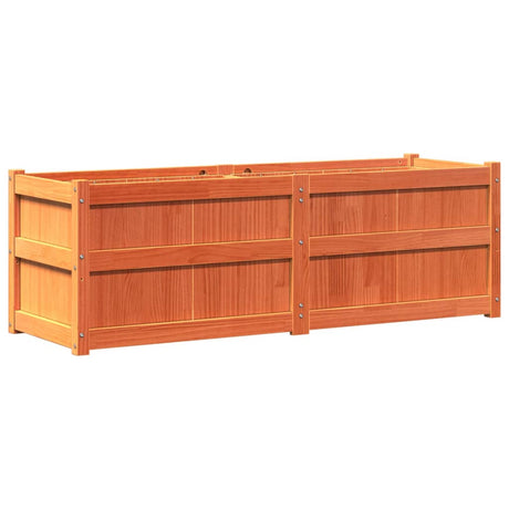 Vidaxx Pflanzgefäß 150x50x50 cm massives Kiefernholz, braun gewaschen