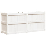 Vidaxx Pflanzgefäß 150x50x70 cm massives Kiefernholz weiß