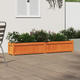 Vidaxx Pflanzgefäß 180x31x31 cm massives Kiefernholz, braun gewaschen