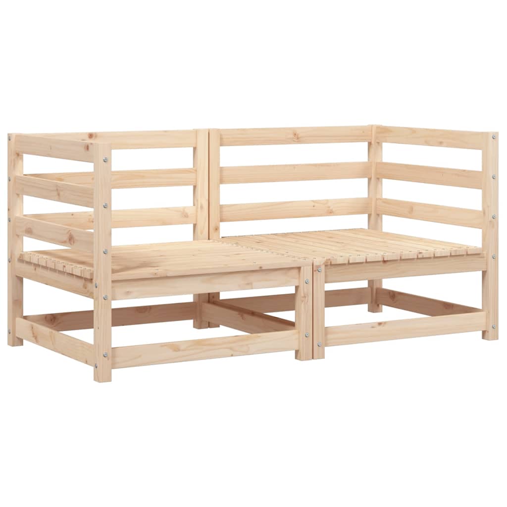 Vidaxl tuinhoekbank 2 st 70x70x67 cm massief grenenhout