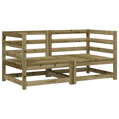 Vidaxl tuinhoekbanken 2 st 70x70x67 cm geïmpregneerd grenenhout