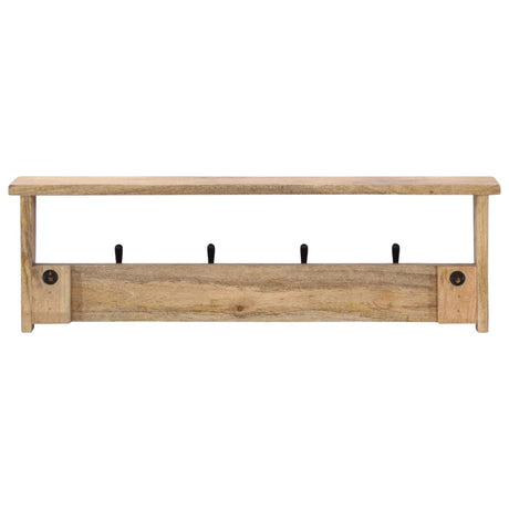 Vidaxx Wandgarderobe mit 4 Haken aus massivem Mangoholz