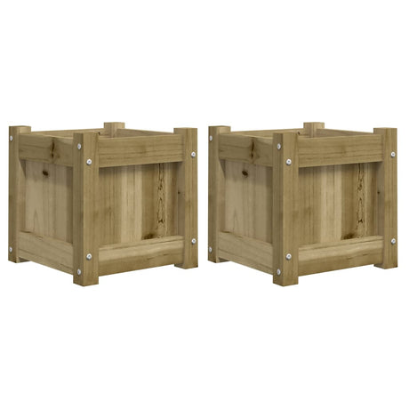 Vidaxl Pflanzgefäße 2 cm imprägniertes Holz