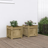 Vidaxl Pflanzgefäße 2 cm imprägniertes Holz