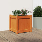 Vidaxx Pflanzgefäß 40x40x40 cm massives Kiefernholz, braun gewaschen