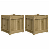 Vidaxl Pflanzgefäße 2 cm imprägniertes Holz