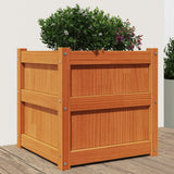 Vidaxx Pflanzgefäß 50x50x50 cm massives Kiefernholz, braun gewaschen