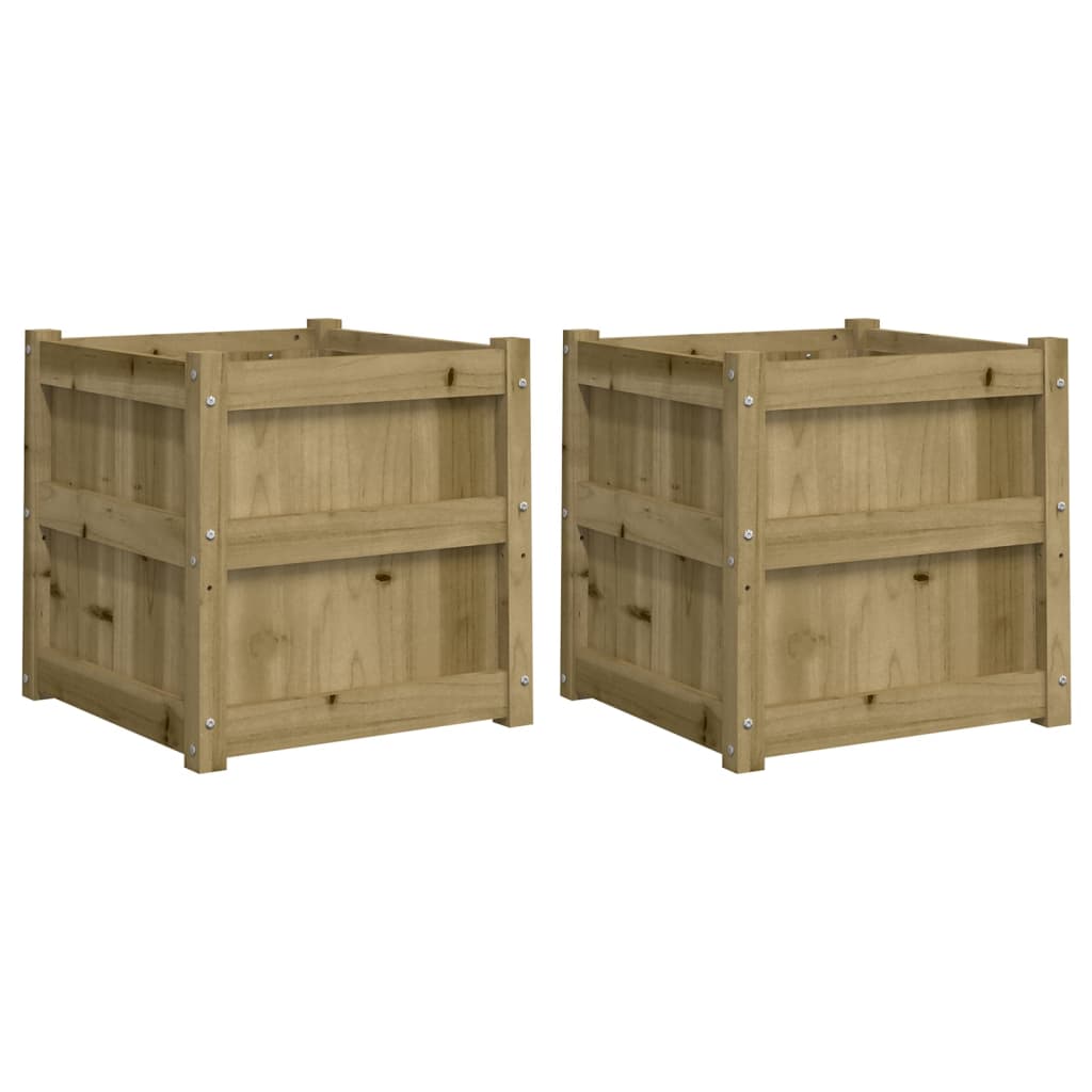 Vidaxl Pflanzgefäße 2 cm imprägniertes Holz