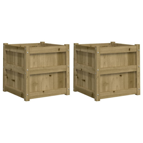 Vidaxl Pflanzgefäße 2 cm imprägniertes Holz