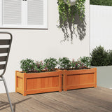 VidaXL Pflanzgefäße 2 Stk. cm massives Kiefernholz, braun gewaschen