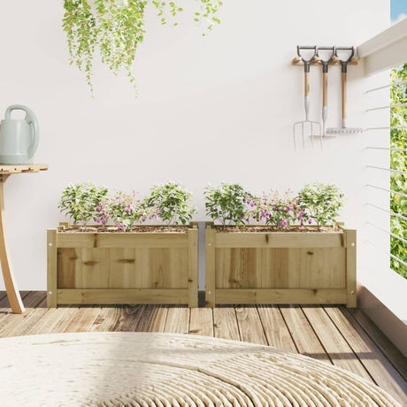 Vidaxl Pflanzgefäße 2 cm imprägniertes Holz