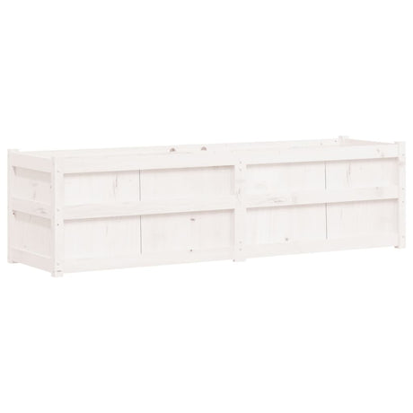 Vidaxx Pflanzgefäß 180x50x50 cm massives Kiefernholz weiß