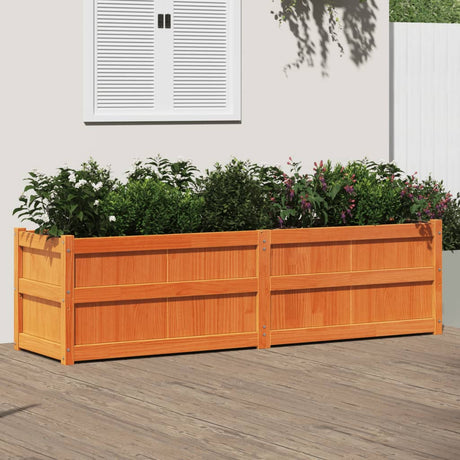 Vidaxx Pflanzgefäß 180x50x50 cm massives Kiefernholz, braun gewaschen
