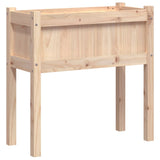 Vidaxx Pflanzgefäß mit Beinen 70x31x70 cm aus massivem Kiefernholz