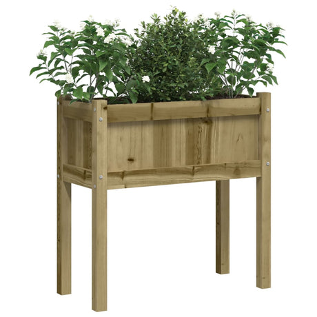 Vidaxl-Pflanzgefäße mit Beinen aus 2 cm imprägniertem Holz
