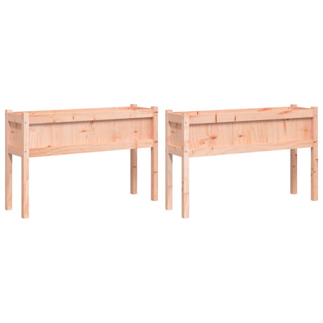 Vidaxxl-Pflanzgefäße mit Beinen, 2 Stück, massives Douglas-Holz