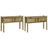 Vidaxl-Pflanzgefäße mit Beinen aus 2 cm imprägniertem Holz