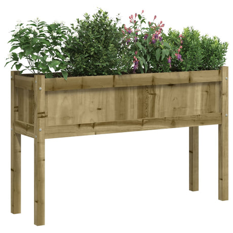 Vidaxl-Pflanzgefäße mit Beinen aus 2 cm imprägniertem Holz