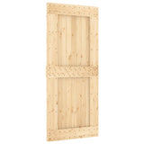 VidaXL Schiebetür mit Beschlägen 90x210 cm massives Kiefernholz