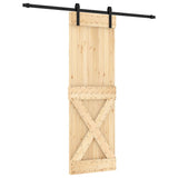 VidaXL Schiebetür mit Beschlägen 70x210 cm massives Kiefernholz