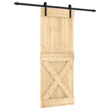 VidaXL Schiebetür mit Beschlägen 80x210 cm massives Kiefernholz
