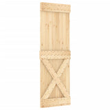 VidaXL Schiebetür mit Beschlägen 70x210 cm massives Kiefernholz