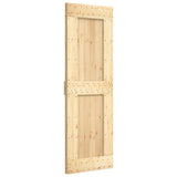 VidaXL Schiebetür mit Beschlägen 70x210 cm massives Kiefernholz