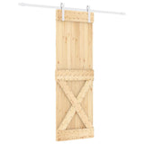 VidaXL Schiebetür mit Beschlägen 70x210 cm massives Kiefernholz