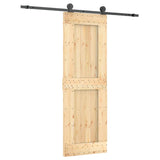 VidaXL Schiebetür mit Beschlägen 70x210 cm massives Kiefernholz