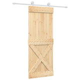 VidaXL Schiebetür mit Beschlägen 80x210 cm massives Kiefernholz
