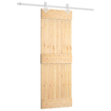 VidaXL Schiebetür mit Beschlägen 70x210 cm massives Kiefernholz