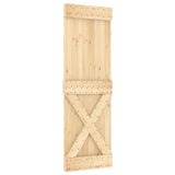 VidaXL Schiebetür mit Beschlägen 70x210 cm massives Kiefernholz