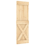 VidaXL Schiebetür mit Beschlägen 80x210 cm massives Kiefernholz