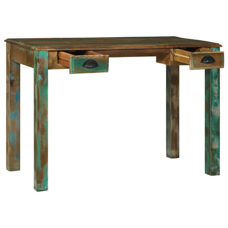Vidaxl schrijfbureau bruin 112 x 55 x 76 cm massief gerecycled hout