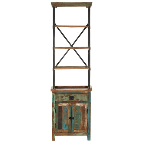Vidaxl hoge kast 55x30x180 cm massief gerecycled hout