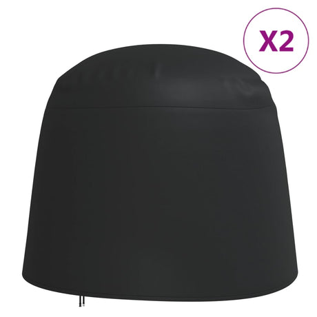 Vidaxl hoezen voor dubbele ei-stoel 2 ø 230x200 cm 420d oxford zwart