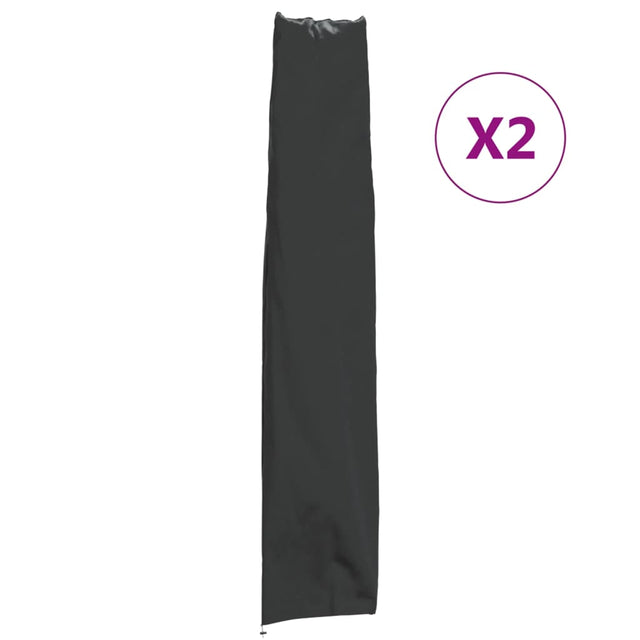 Vidaxl parasolhoezen 2 st 170x28 32 cm 420d oxford stof