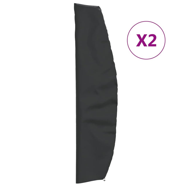 Vidaxl parasolhoezen 2 st 265x50 70 40 cm 420d oxford stof