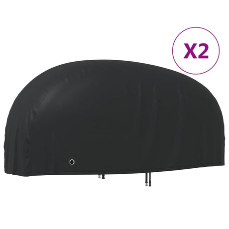 VidaXL Motorradabdeckungen 2 Stück 220x95x110 cm 210D Oxford-Stoff