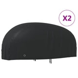 VidaXL Motorradabdeckungen 2 Stück 245x105x125 cm 210D Oxford-Stoff