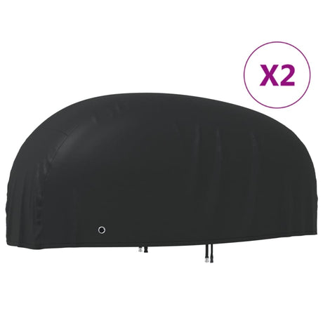 VidaXL Motorradabdeckungen 2 Stück 245x105x125 cm 210D Oxford-Stoff