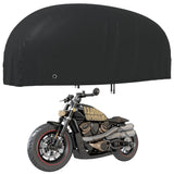 VidaXL Motorradabdeckungen 2 Stück 265x105x125 cm 210D Oxford-Stoff
