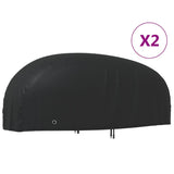 VidaXL Motorradabdeckungen 2 Stück 295x110x140 cm 210D Oxford-Stoff