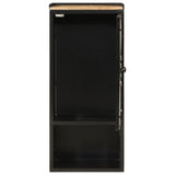 Vidaxl badkamerkast 40x27x90 cm ijzer en massief mangohout