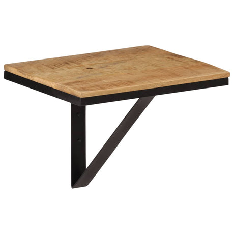 Vidaxl wandschap 40x30x32 cm massief mangohout en ijzer