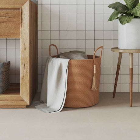 Vidaxx Aufbewahrungskorb ø 40x35 cm Baumwolle braun