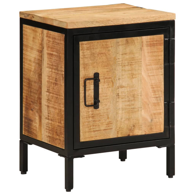 Vidaxl nachtkastje 40x30x52,5 cm massief ruw mangohout
