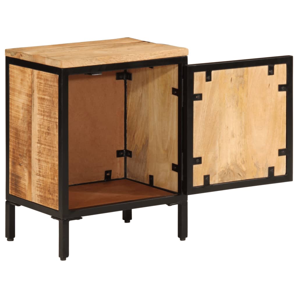 Vidaxl nachtkastje 40x30x52,5 cm massief ruw mangohout