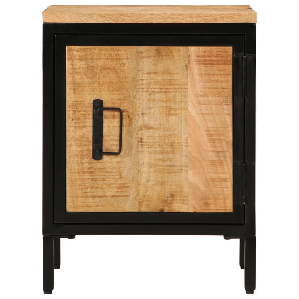 Vidaxl nachtkastje 40x30x52,5 cm massief ruw mangohout