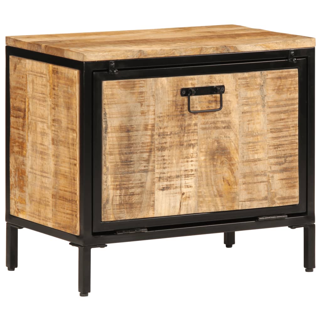 Vidaxx Schuhschrank 60x35x53 cm massives raues Mangoholz